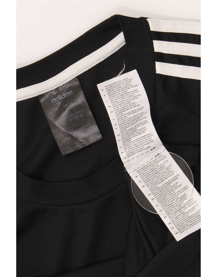 Adidas Męska koszulka Climalite Top, mała, czarna, z poliestru