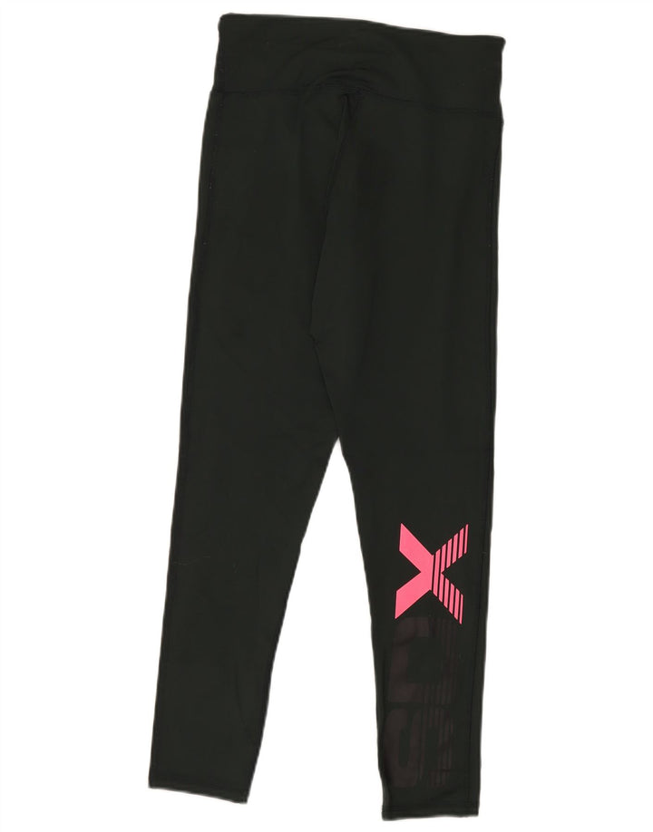 Damskie legginsy SUPERDRY Graphic UK 10 Small, zielone, poliamidowe