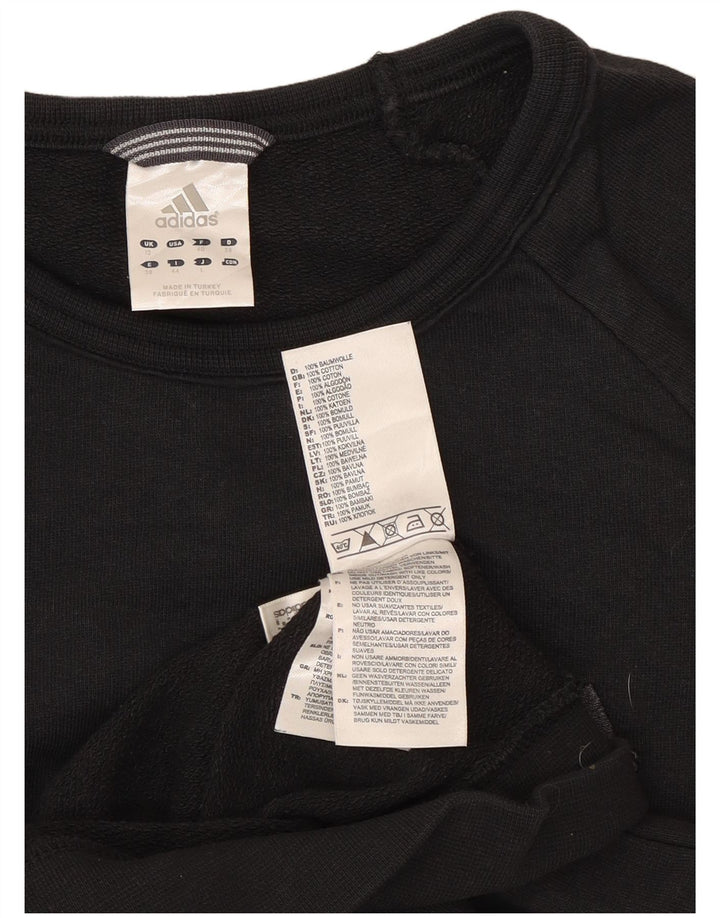 Damska bluza Adidas Jumper UK 12 Średni granatowy bawełniany