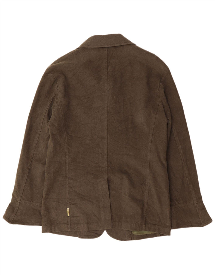 ARMANI JEANS Męska marynarka zapinana na 2 guziki IT 52, duża, bawełniana khaki