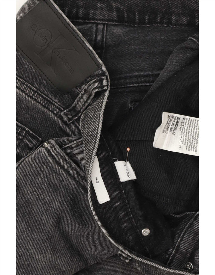 Męskie jeansy Calvin Klein W32 L32 Szara bawełna