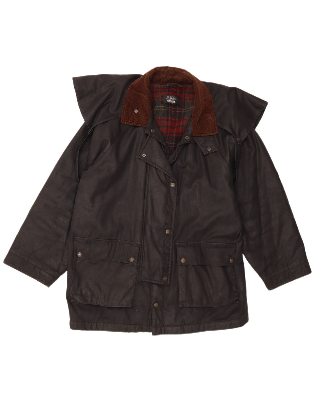 Płaszcz damski High Sky z woskowanej bawełny UK 18 XL, czarny