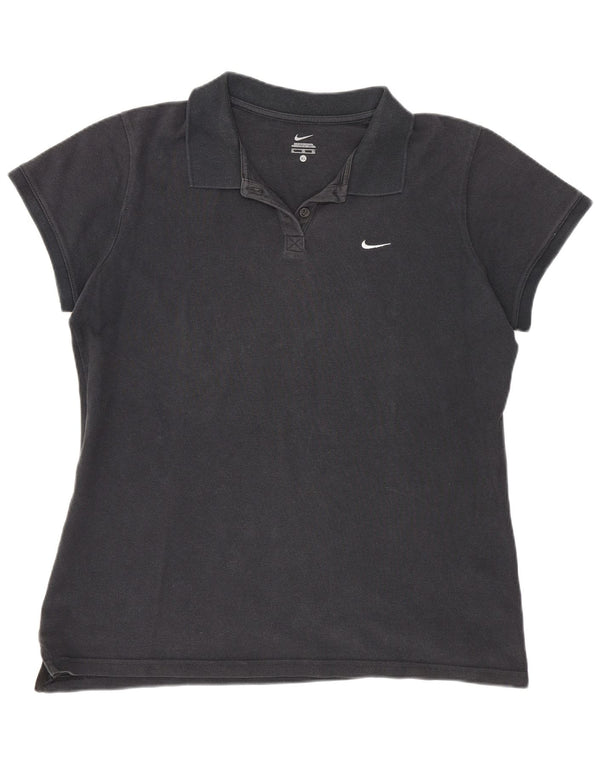 Damska koszulka polo Nike UK 18 XL, czarna bawełna