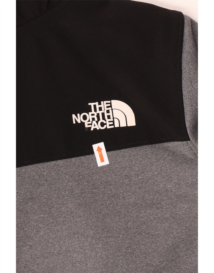 THE NORTH FACE Chłopięcy sweter z kapturem i zamkiem, 14-15 lat, XL, szary, blok kolorów