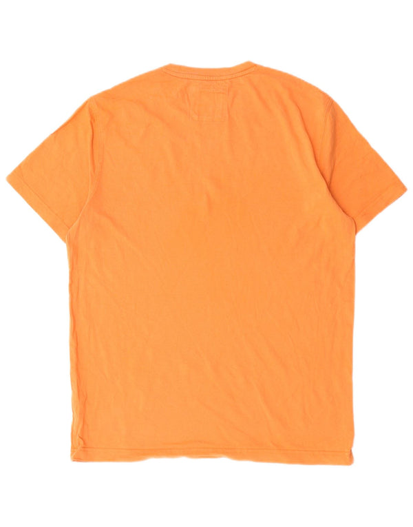 Crew Clothing Mens T-Shirt Top Medium Orange Cotton