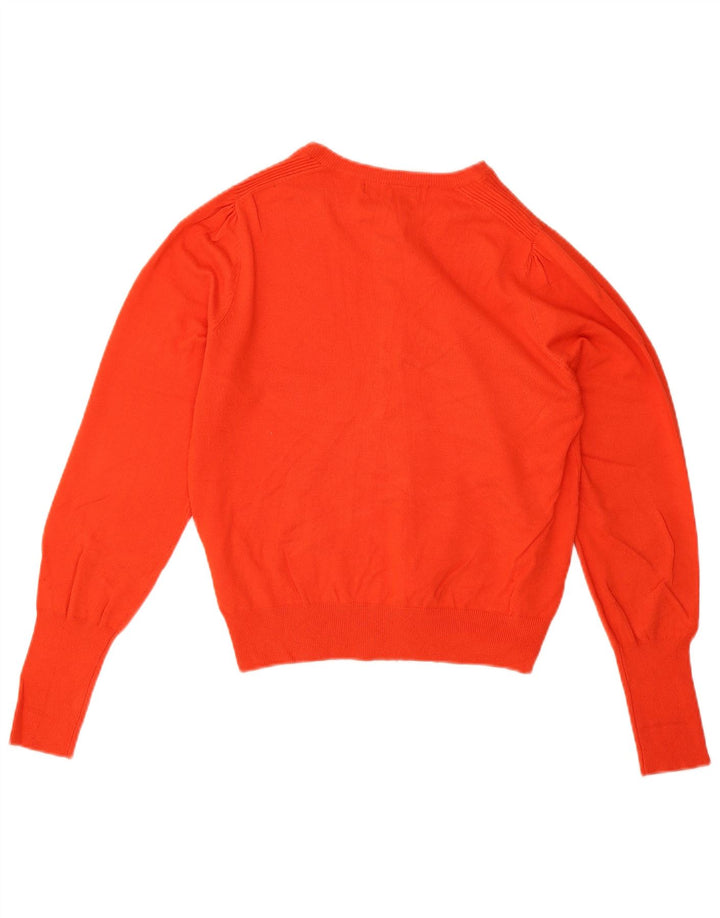 Marks & Spencer Damski sweter rozpinany UK 12 Średnio-pomarańczowa wiskoza