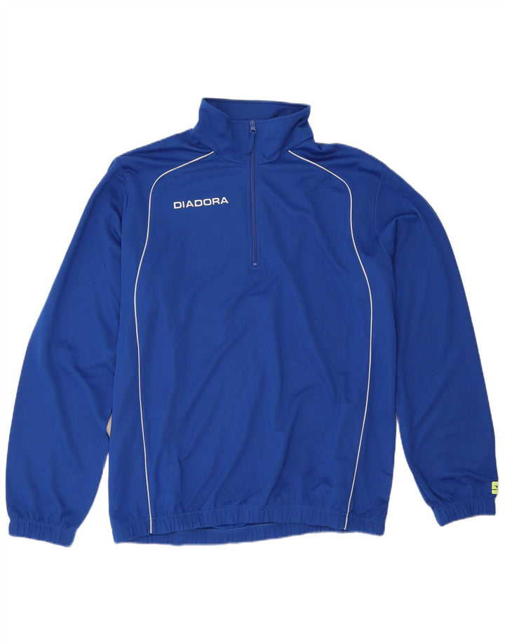 Męski dres z zamkiem błyskawicznym Diadora Top XL Niebieski poliester
