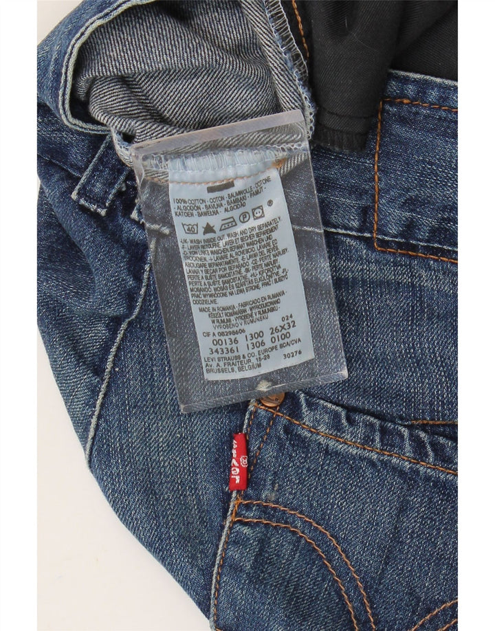 Damskie jeansy Levi's Slim W26 L32 Niebieskie bawełniane
