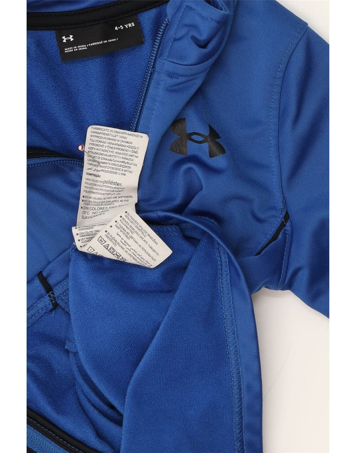Kurtka chłopięca Under Armour dresowa, 4-5 lat, niebieska, poliestrowa