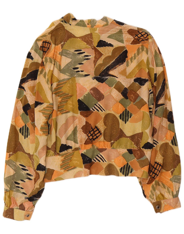 Damska bluzka koszulowa VINTAGE IT 44, średnia, wielokolorowa, geometryczna