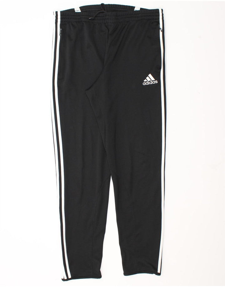 Męskie spodnie dresowe Adidas XL, czarny, poliester z blokami kolorów