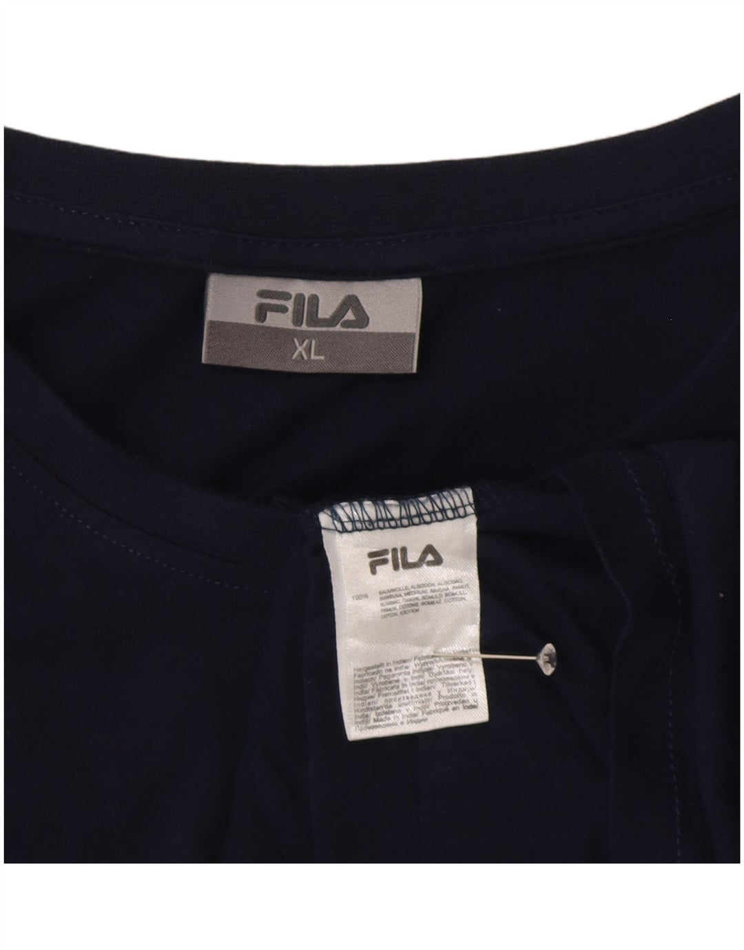 T-shirt męski Fila Top XL, granatowy, bawełniany