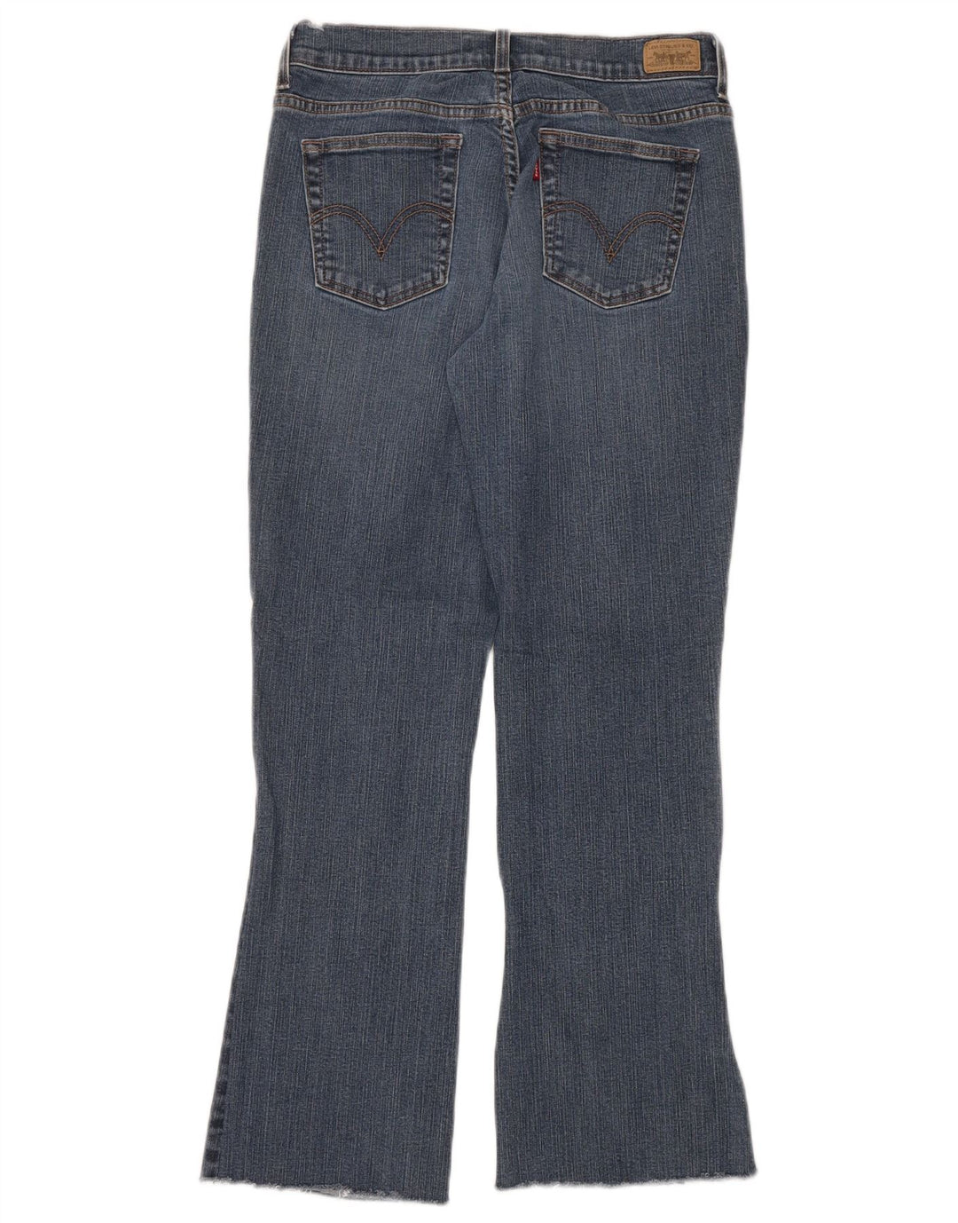Damskie jeansy Levi's 515 Bootcut US 8 Medium W28 L30 Niebieska bawełna