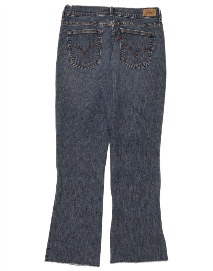 Damskie jeansy Levi's 515 Bootcut US 8 Medium W28 L30 Niebieska bawełna