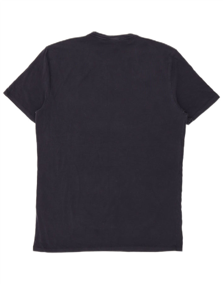 T-shirt męski Reiss, duży, granatowy, Lyocell