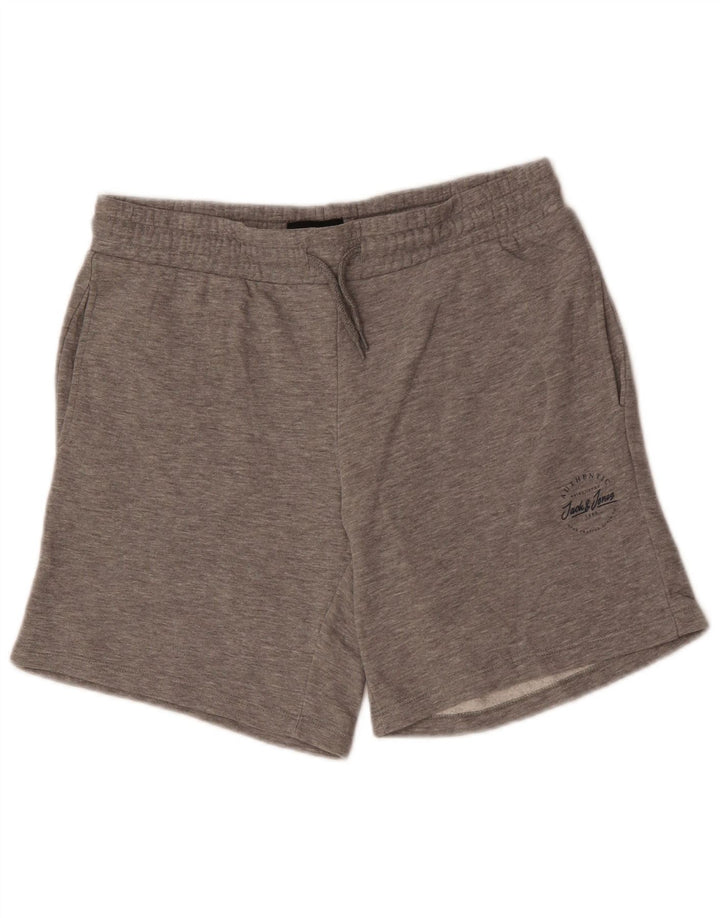 Męskie spodenki sportowe JACK & JONES, średnioszare, bawełniane