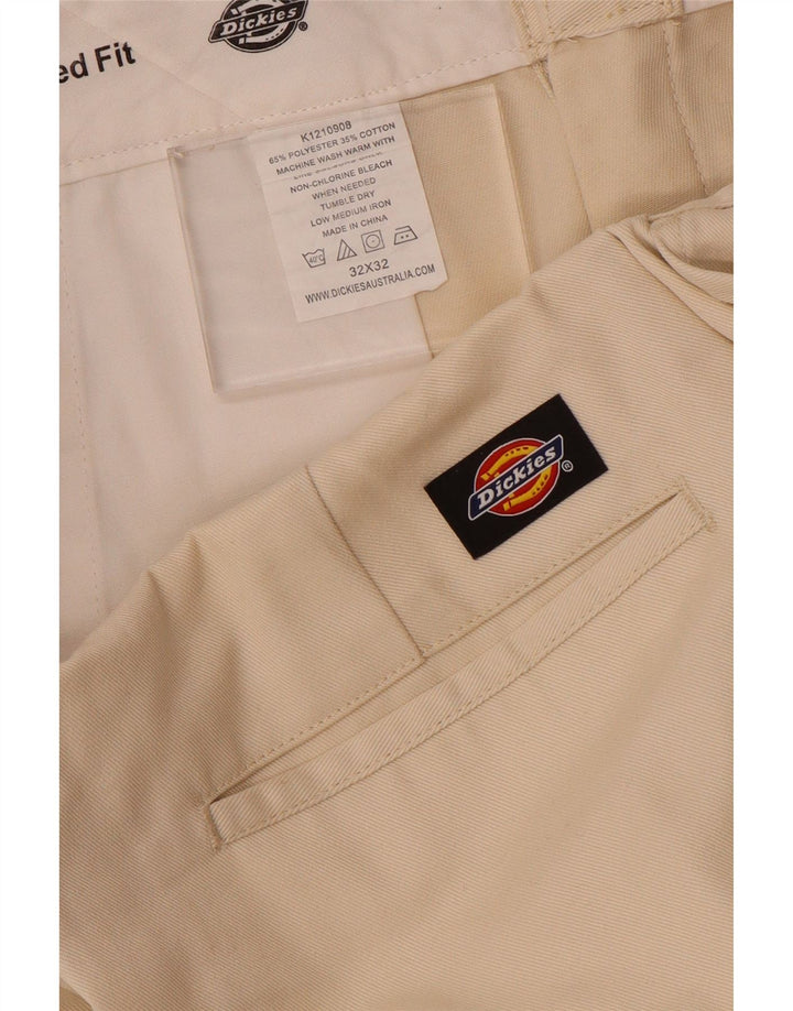 Męskie proste spodnie chino Dickies W32 L28 beżowy poliester
