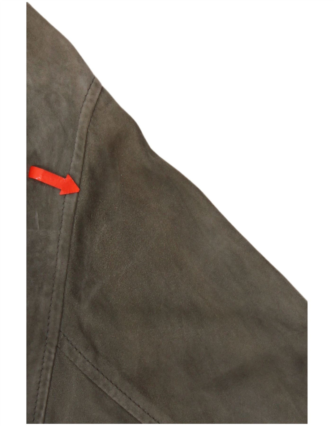 Vintage damska zamszowa kurtka UK 20 2XL szara skóra