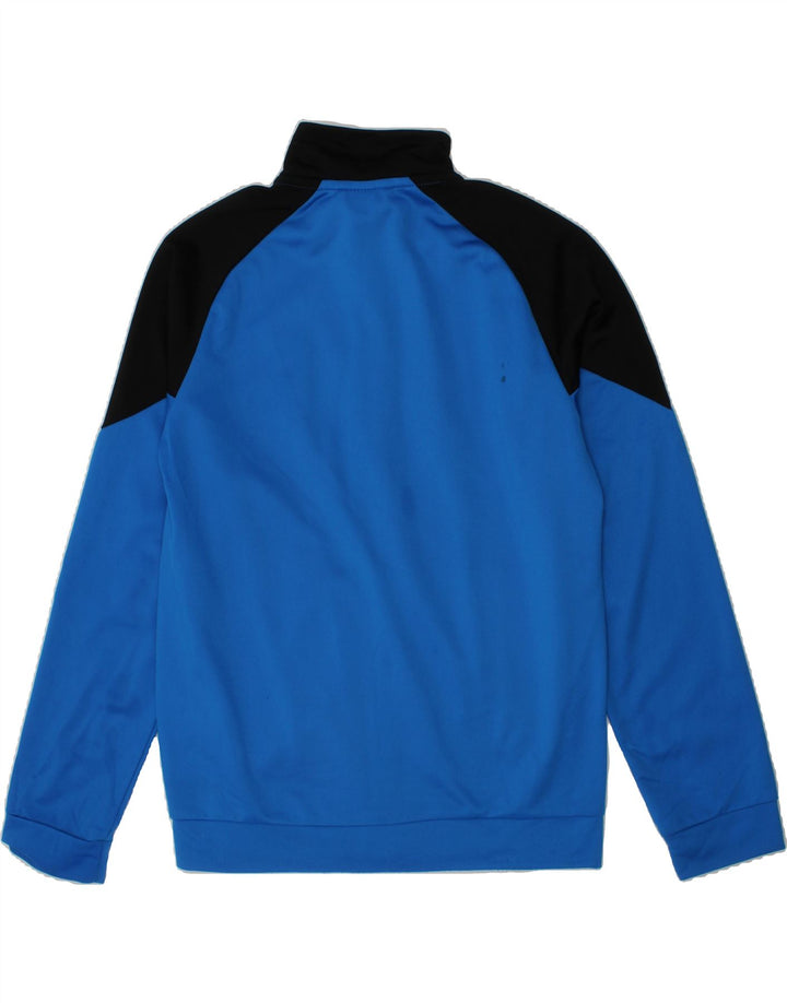 PUMA Boys Graphic Tracksuit Top Jacket 11-12 Years Blue Colourblock Vintage Puma and Second-Hand Puma from Messina Hembry 