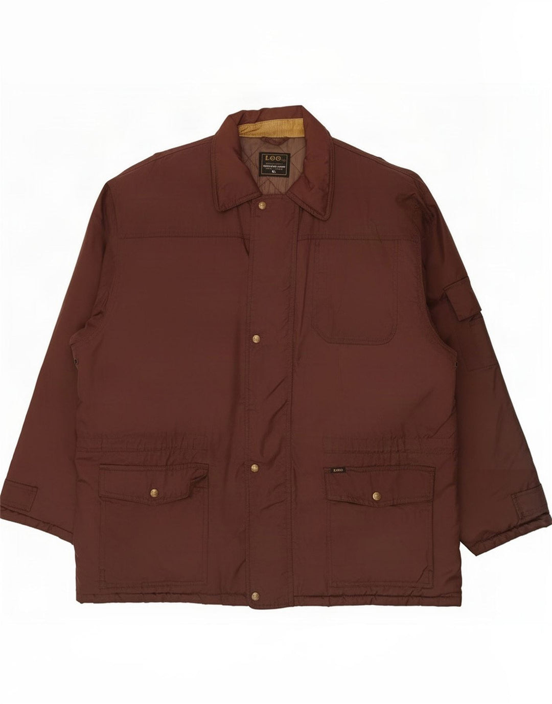 Męska ocieplana kurtka Lee UK 42 XL, brązowy nylon