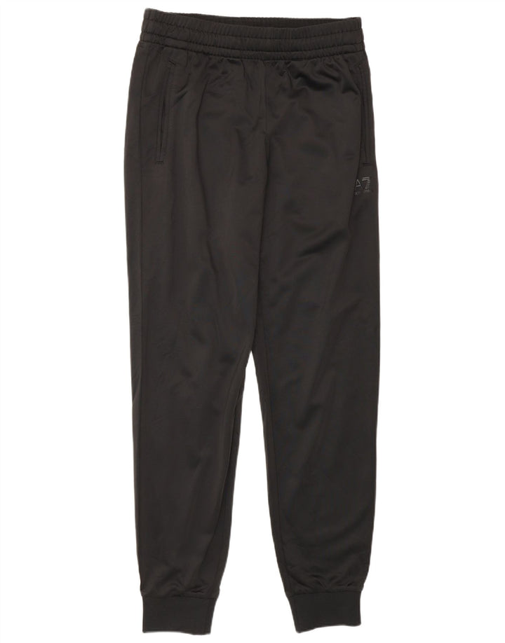 Męskie spodnie dresowe Emporio Armani Joggery, małe, czarne, poliestrowe