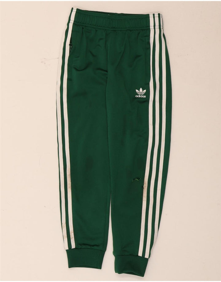 Adidas Chłopięce Spodnie Dresowe Joggery 7-8 Lat Zielony Poliester