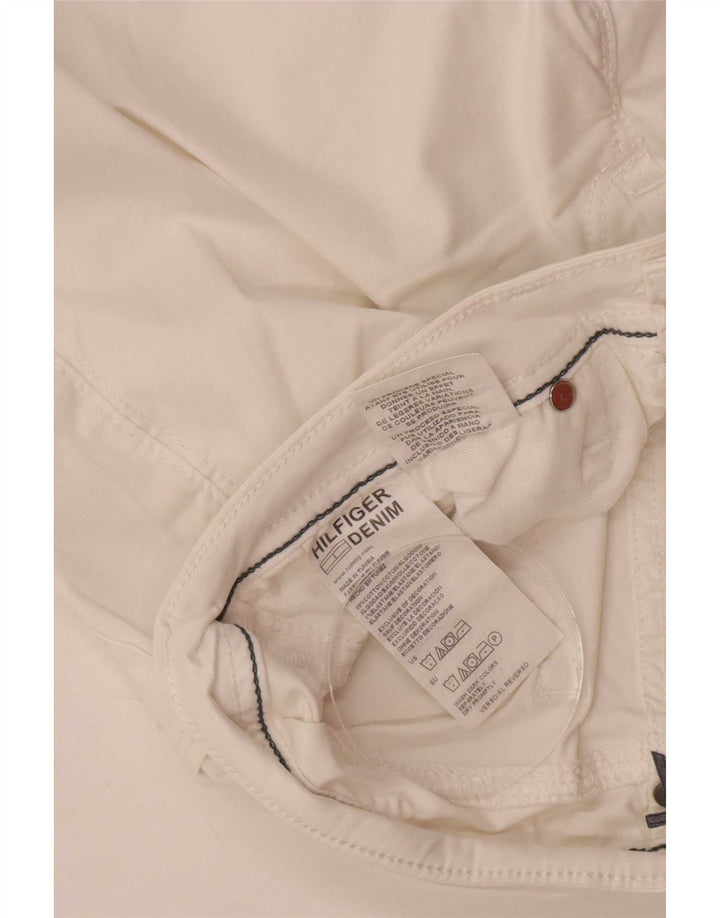 Damskie spodenki codzienne Tommy Hilfiger średnie W29, biała bawełna