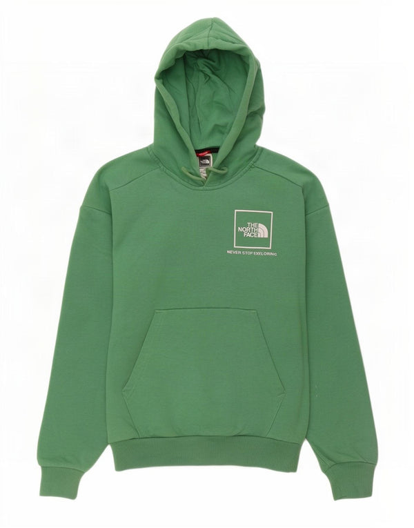 Damski sweter z kapturem The North Face Graphic Loose Fit UK 6 XS, zielony, bawełniany