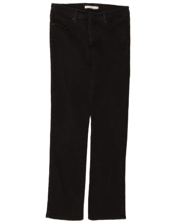 Damskie dżinsy Levi's 314 Shaping Straight W29 L30 Czarna bawełna