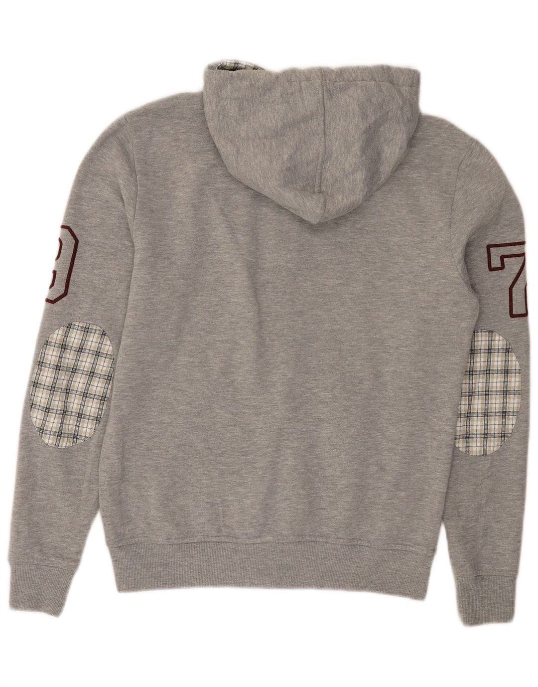 Think Różowy damski sweter z kapturem i zamkiem błyskawicznym UK 14, średni szary, nakrapiany