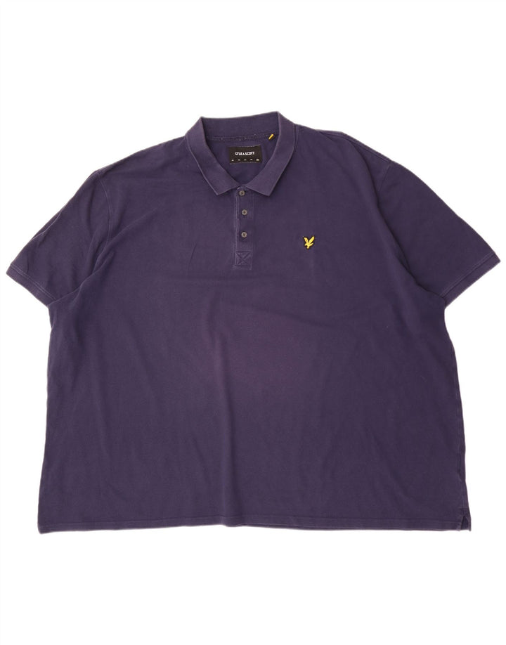 Męska koszulka polo Lyle & Scott 5XL, granatowa, bawełniana