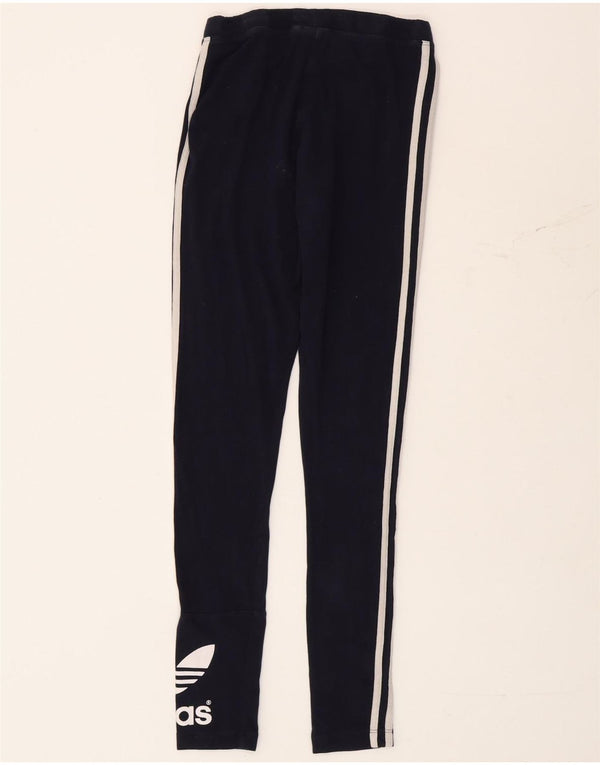 Damskie legginsy Adidas Graphic UK 6 XS granatowe
