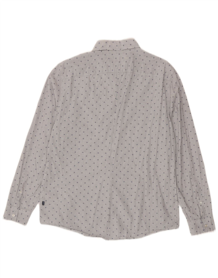 Koszula męska Trussardi Jeans rozmiar 43, duża, niebieska w cętki
