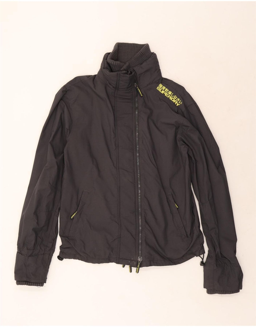 Męska kurtka przeciwdeszczowa Superdry Graphic UK 42 XL, szary nylon