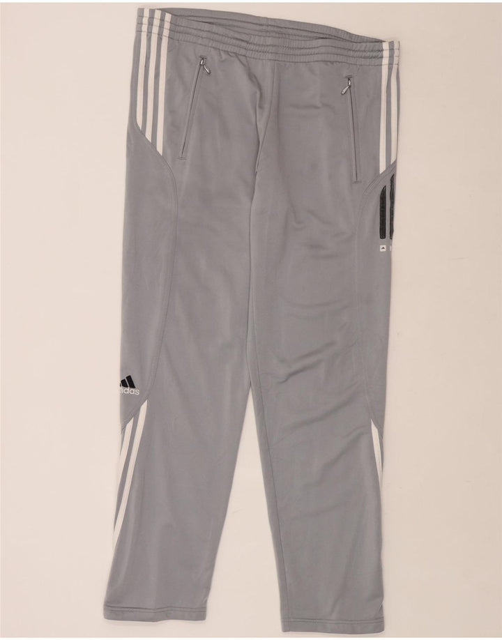 Męskie spodnie dresowe ADIDAS, duże, szare, z poliestru
