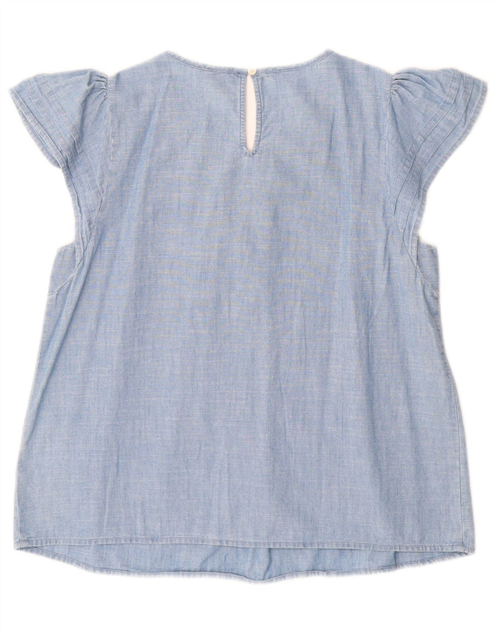 Bluzka damska J. CREW Top UK 10 Small, niebieska, bawełniana