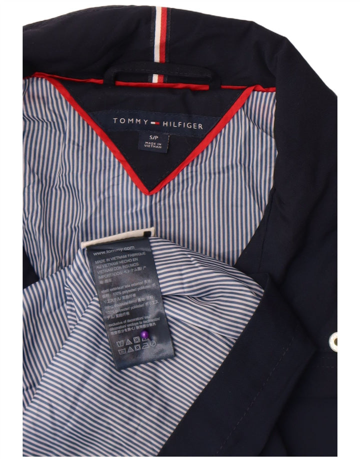 Damska kurtka użytkowa Tommy Hilfiger UK 10, mała, granatowa, poliestrowa