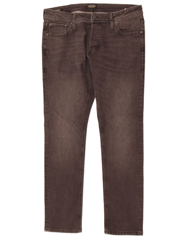 Męskie jeansy Jack & Jones GLENN Slim W36 L32 Szara bawełna