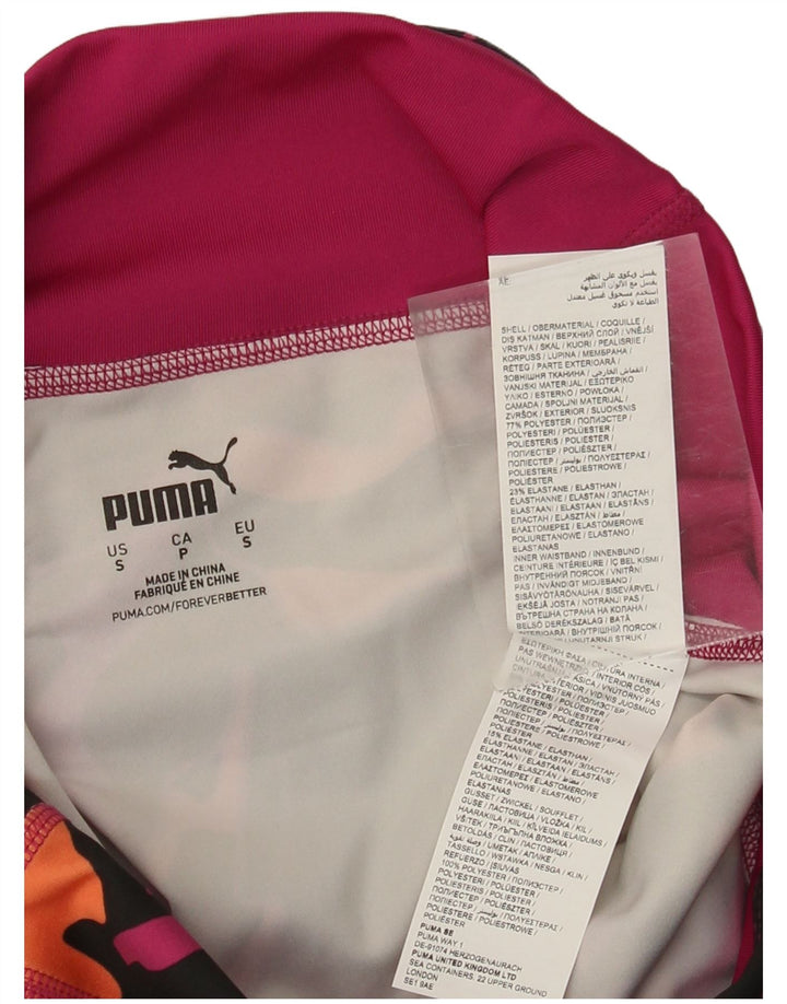 Legginsy damskie Puma UK 8 Small, czarny, kamuflażowy poliester