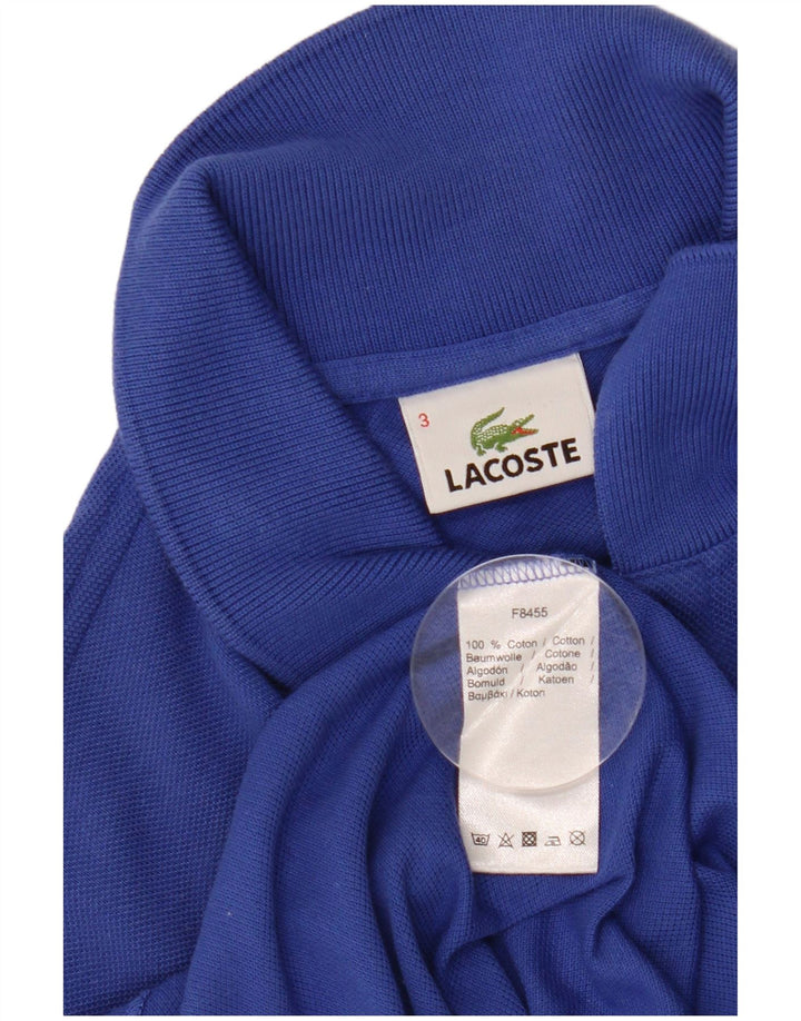 Męska koszulka polo Lacoste, rozmiar 3, mała, niebieska, bawełniana