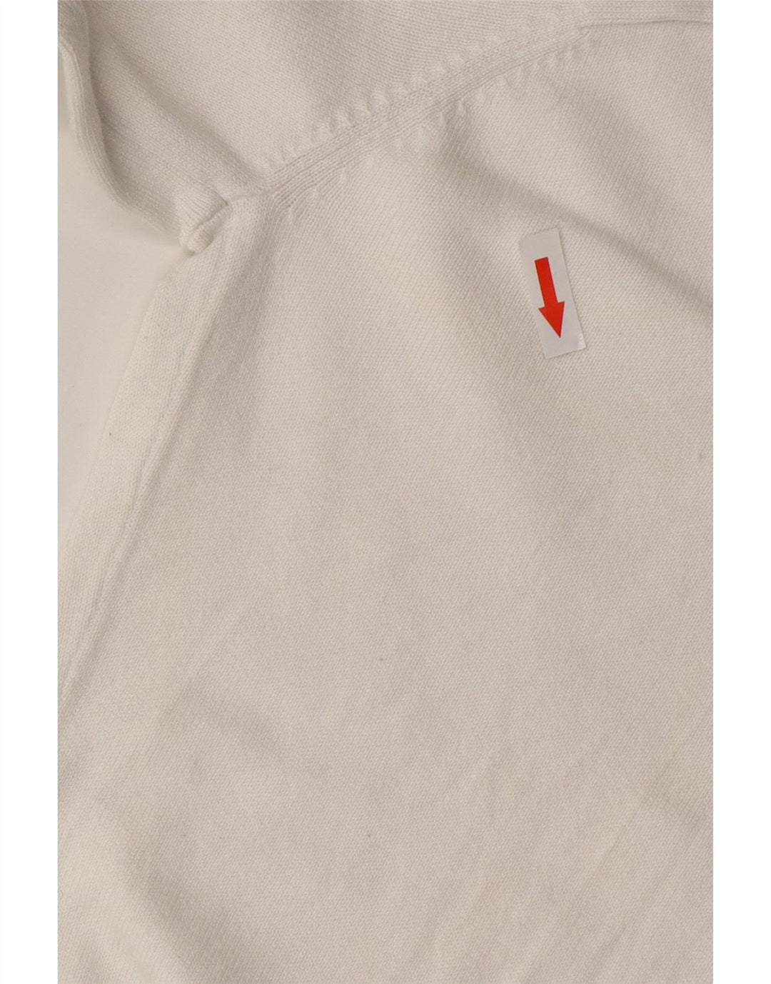 ARMANI EXCHANGE Męski sweter z okrągłym dekoltem, duży, biały, bawełniany