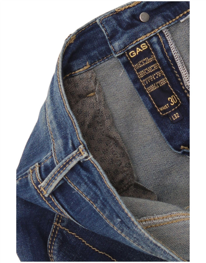 Damskie jeansy Skinny Gas W30 L32 Niebieskie