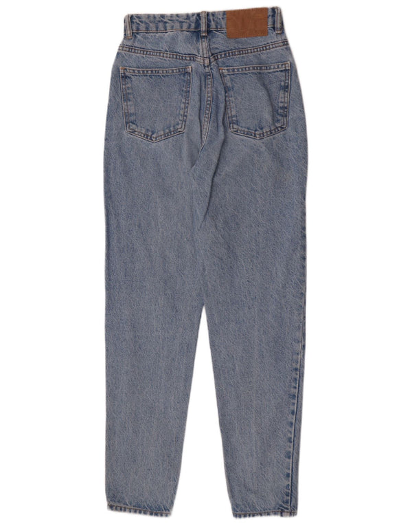 Zara Womens High Waist Jeans EU 32 2XS W22 L27 Blue Cotton