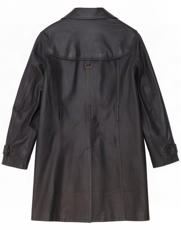 Imperial Męski płaszcz skórzany UK 44 2XL Czarny
