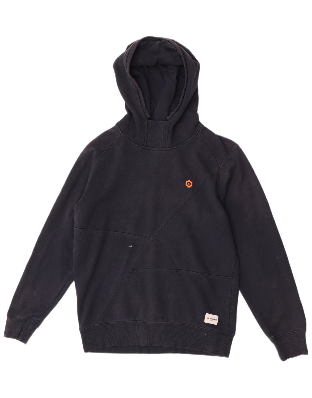 Męski sweter z kapturem Jack & Jones, średni granatowy, bawełniany