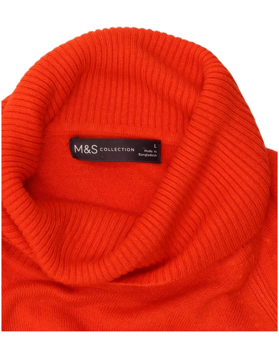 Marks & Spencer Damski sweter z golfem UK 16, duży czerwony