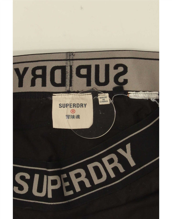 Damskie legginsy Superdry Graphic UK 16, duże, czarne, poliamidowe