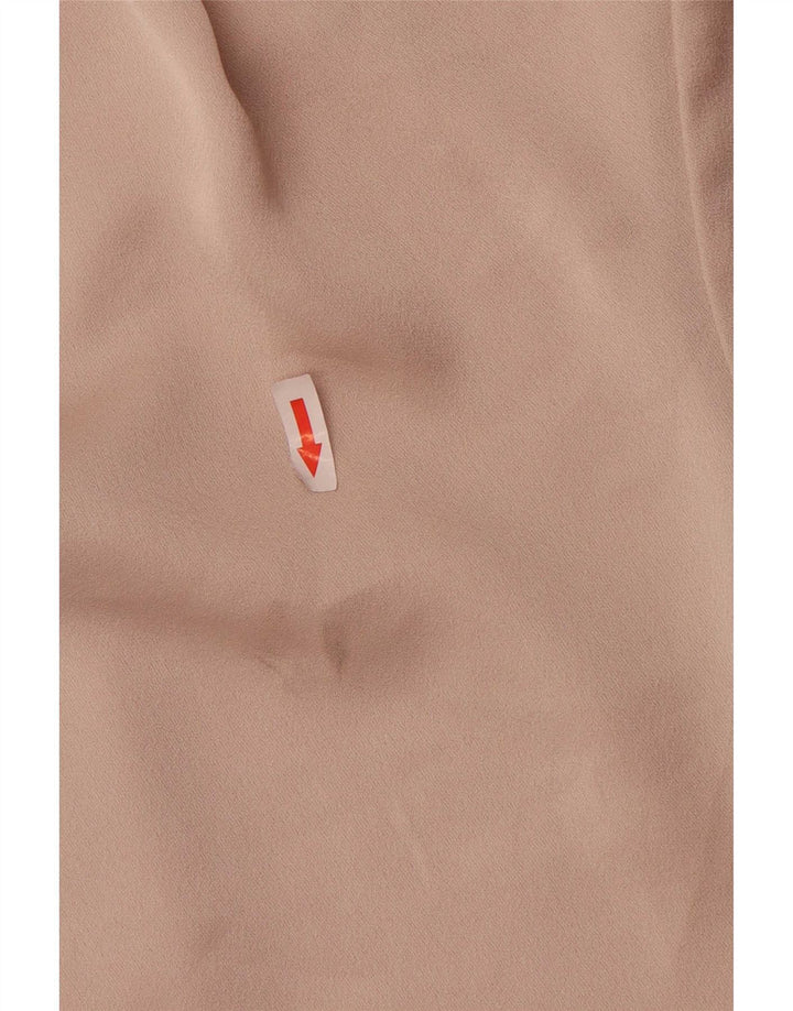 Damska bluzka oversize Topshop Top UK 10, mała, beżowa, poliester