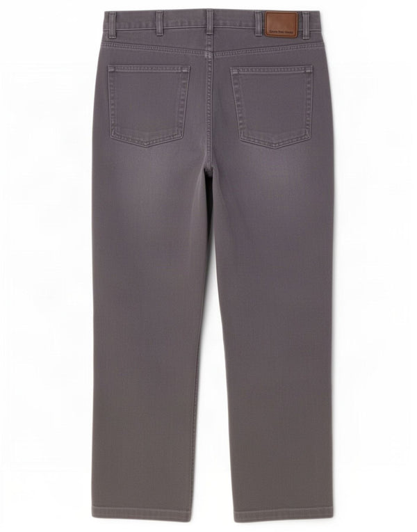 Calvin Klein Mens Straight Jeans W36 L28 Grey Cotton