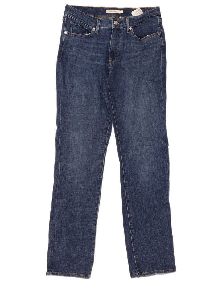 Damskie klasyczne proste dżinsy Levi's US 6 Medium W28 L30 Niebieska bawełna